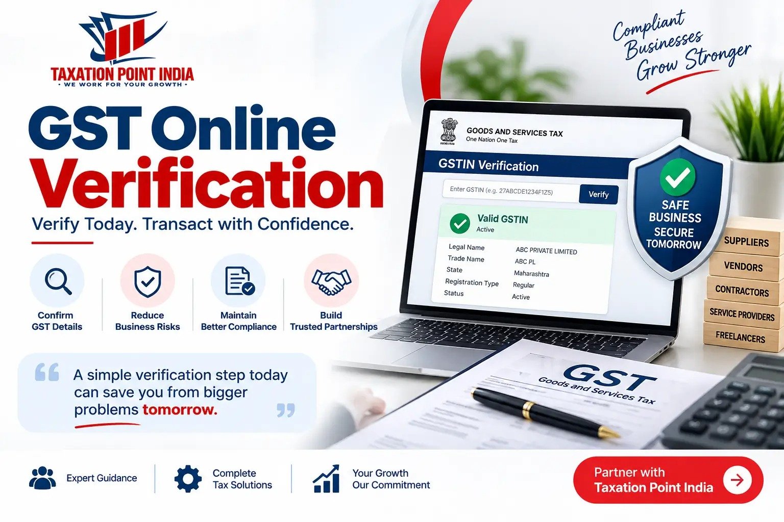 GST Online Verification: How to Verify GSTIN and Avoid Business Risks